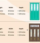 Image result for Exterior Door Dimensions Standard Size