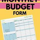 Image result for Monthly Budget Form