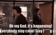 Image result for The Office Stay Calm