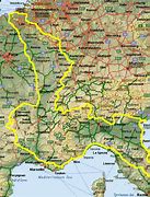 Image result for Detailed Map of France and Italy