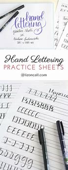 Image result for Hand Lettering Practice Sheets Free Printable