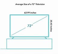 Image result for 72 TV Dimensions