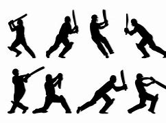 Image result for cricket player silhouette