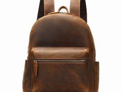 Image result for Real Leather Backpack