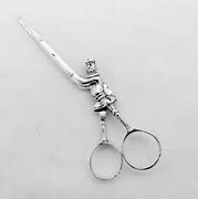 Image result for Antique 800 Silver Scissors