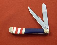 Image result for Red White and Blue Pocket Knife