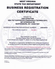 Image result for Business Registration Certificate