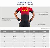 Image result for Women Jersey Size Chart