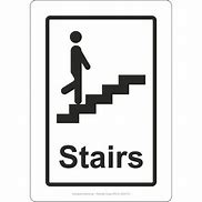 Image result for Stairs Sign