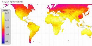 Image result for Annual Solar Radiation Map
