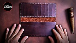 Image result for Handmade Leather Wallets DIY