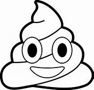 Image result for Poop Emoji Black and White