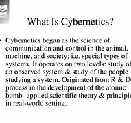 Image result for Cybernetics Communication Theory