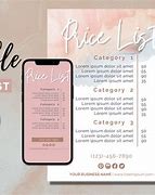 Image result for Price List Template Canva