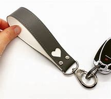 Image result for Key Fob Wristlet Faux Leather Holder TAF