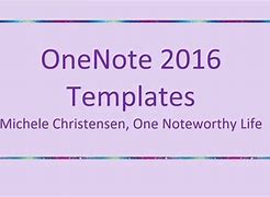 Image result for Templates for OneNote 2016