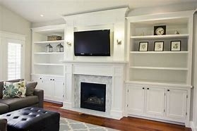 Image result for Wall Units with Fireplace and Bookshelves