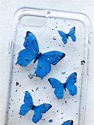 Image result for Clear Blue Butterfly Phone Case iPhone 13