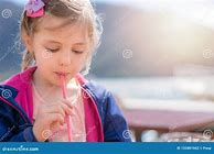 Image result for Little Girl Drinking Juice
