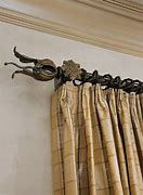 Image result for Metal Curtain Rod Finials