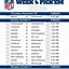 Image result for NFL Week 8 Spread Printable