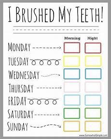 20 Best Printable Brushing Charts For Kids Images On