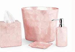 Image result for Pink Bathroom Accessories