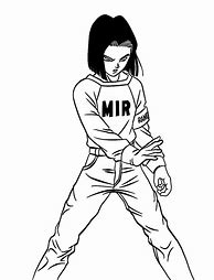 Image result for DBS Android 17 Drawing