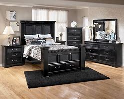 Image result for Black Bedroom Furniture Decor