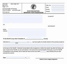 Image result for Kentucky Eviction Notice Form