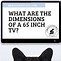 Image result for Width of 65 Inch TV