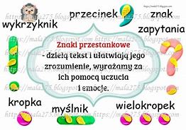 Image result for co_to_za_znaki_przestankowe