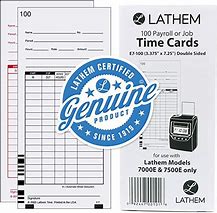 Image result for Lathem E7 Time Cards