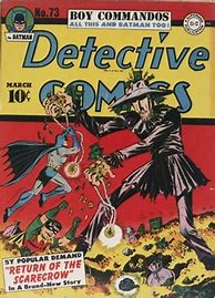 Image result for Images of the First Appearance of Scarecrow On DC Comics