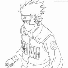Image result for Naruto and Kakashi Coloring Pages