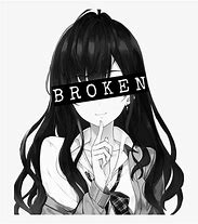 Image result for Broken Heart Emo Girl Drawing