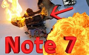 Image result for Picture of Note 7 Burnt