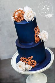 Image result for Rose Gold and Royal Blue Wedding