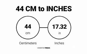 Image result for 44 Inches in Cm
