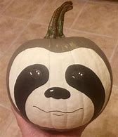 Image result for Sloth Face Pumpkin Carving