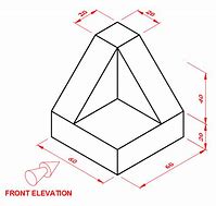 Image result for 3rd Angle Orthographic