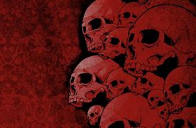 Image result for Red and Black Skull Background