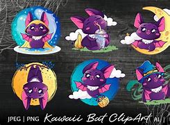 Image result for Cute Purple Bat Clip Art