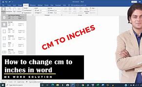 Image result for How to Convert Cm to Inch in Microsoft