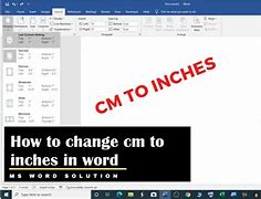 Image result for 1 Inch in Cm in Word