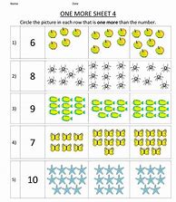 Image result for Free Counting Worksheets for Kindergarten