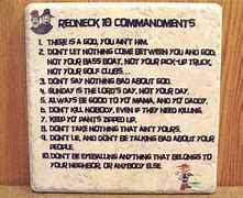 Image result for Funny Redneck Ten Commandments