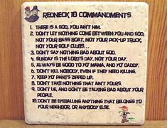 Image result for Funny Redneck Ten Commandments