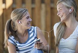 Image result for People Wearing Earbuds