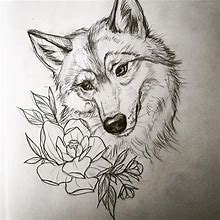 Image result for Lone Wolf Pencil Sketch